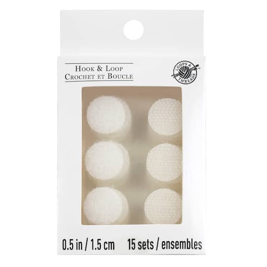 White Hook & Loop Circles by Loops & Threads®